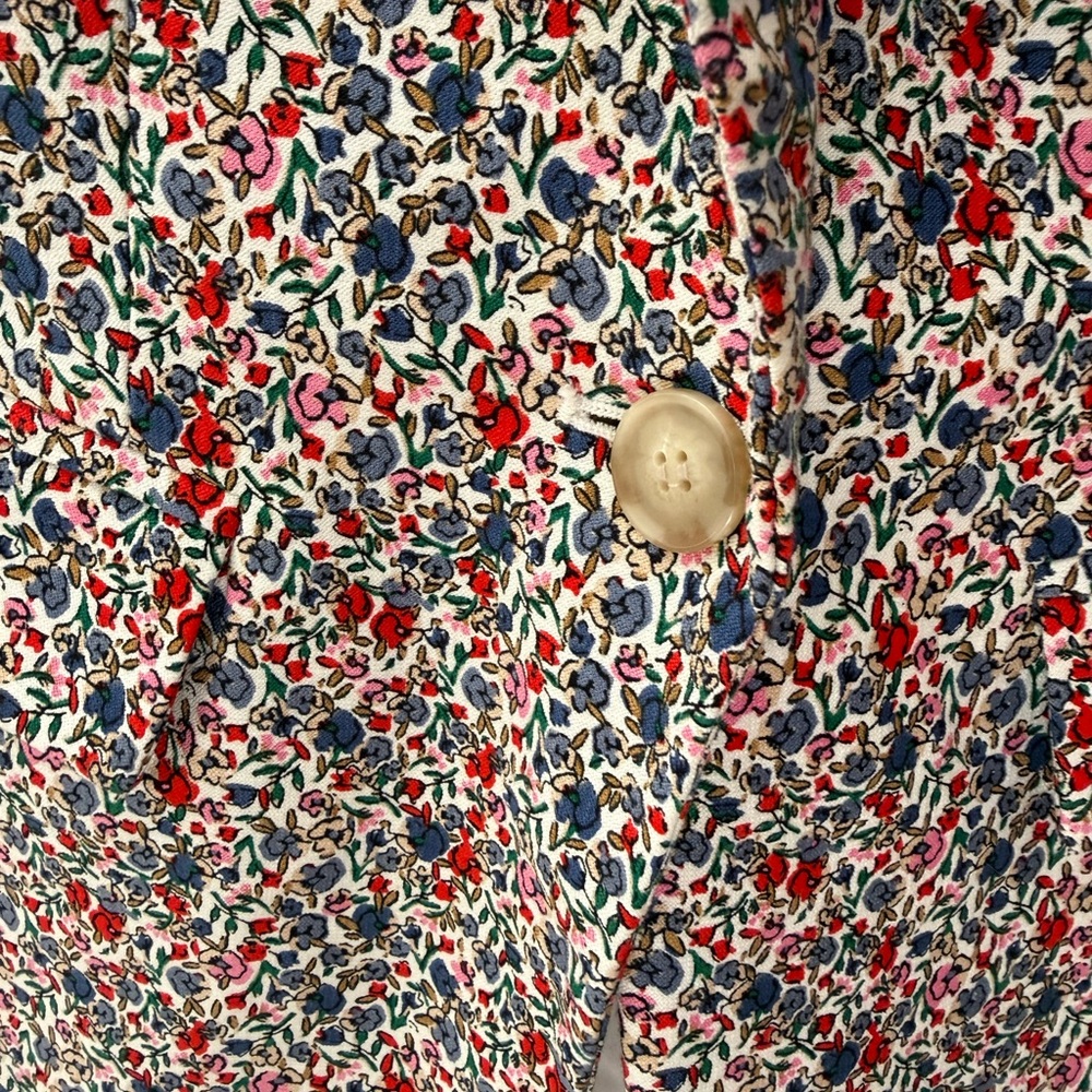 LOFT cotton modernFloral Blazer - Picture 6 of 13